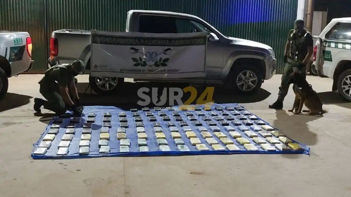 Salta: conductor abandona su vehículo con más de 100 kilos de cocaína