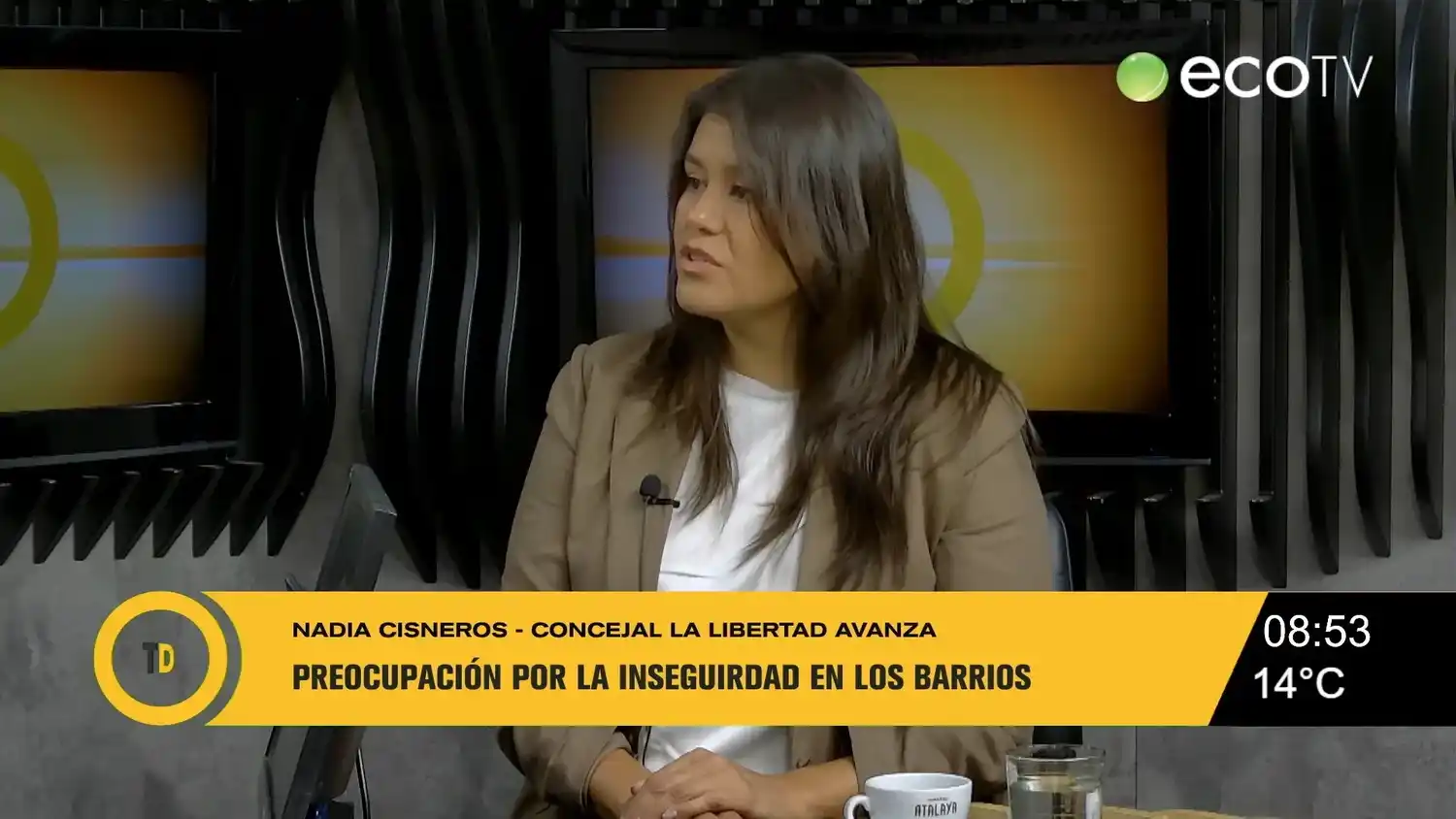 Nadia Cisneros se alineó con Patricia Bullrich y Javier Milei por la seguridad