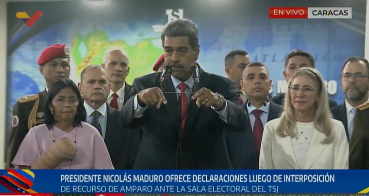 Maduro ratifica que entregará el 100% de las actas: «NADA, NI NADIE VA A PERTURBAR LA PAZ» (+Video)