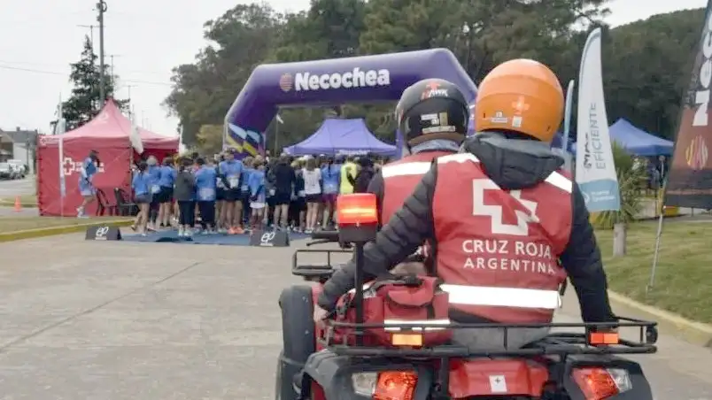 Siempre presente. En cada evento la Cruz Roja Necochea dice presente para colaborar