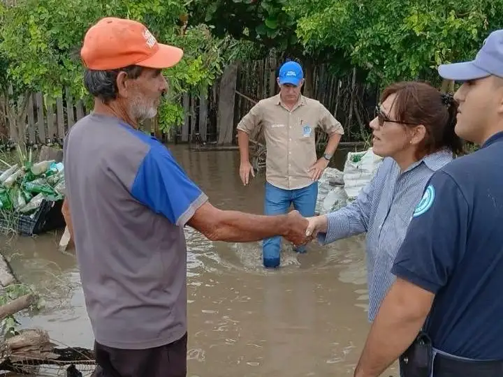 Asistencia inmediata en localidades 
afectadas por las intensas precipitaciones
