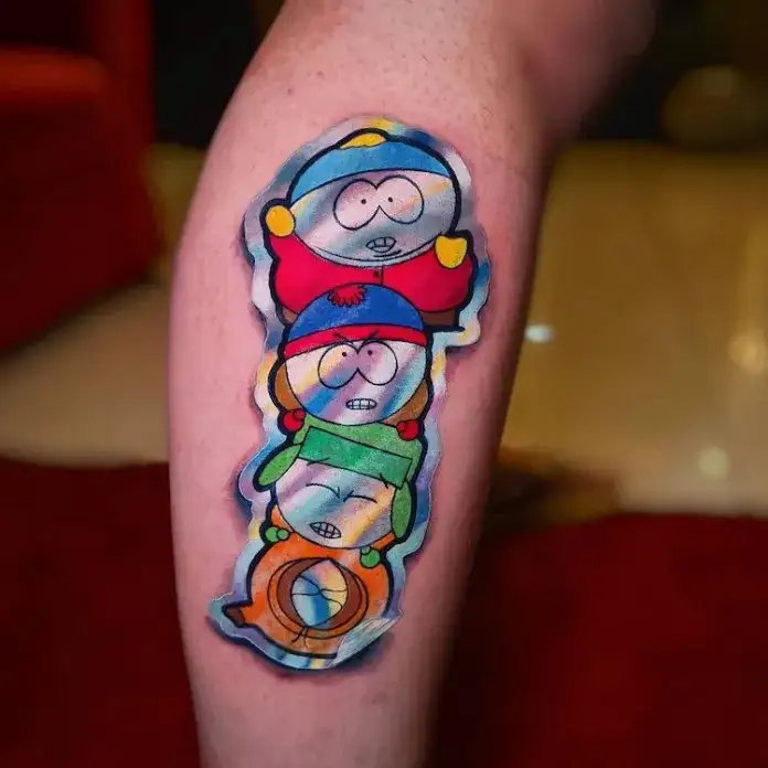 Tatuajes parecen stickers