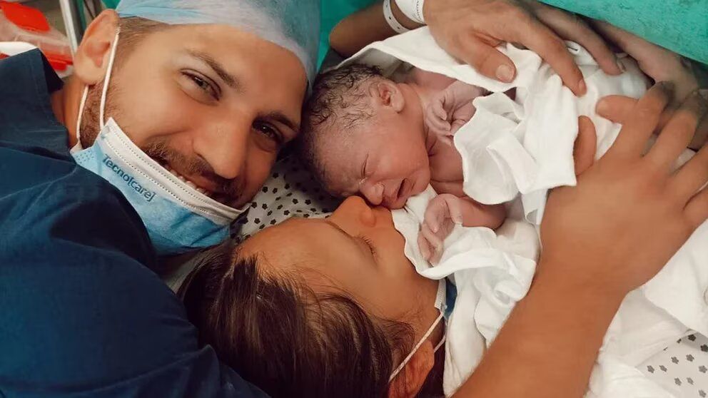 Barbie Vélez, Lucas Rodríguez y su hijo Salvador