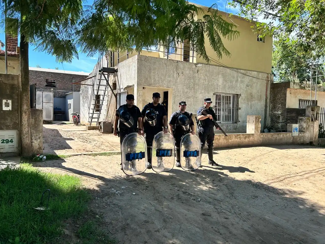 La vivienda ubicada en calle Matheu al 200 fue allanada el martes 28 de enero.