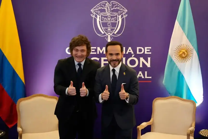 Milei se reunió en Colombia con Abelardo de la Espriella antes de su asunción presidencial
