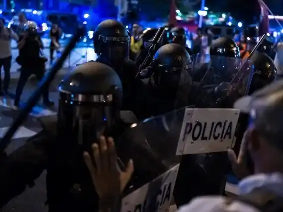 disturbios marcha vox