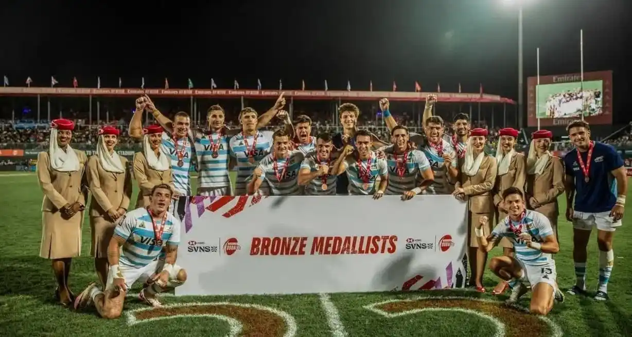 Los Pumas 7´s salieron terceros en Dubai. @lospumas7arg