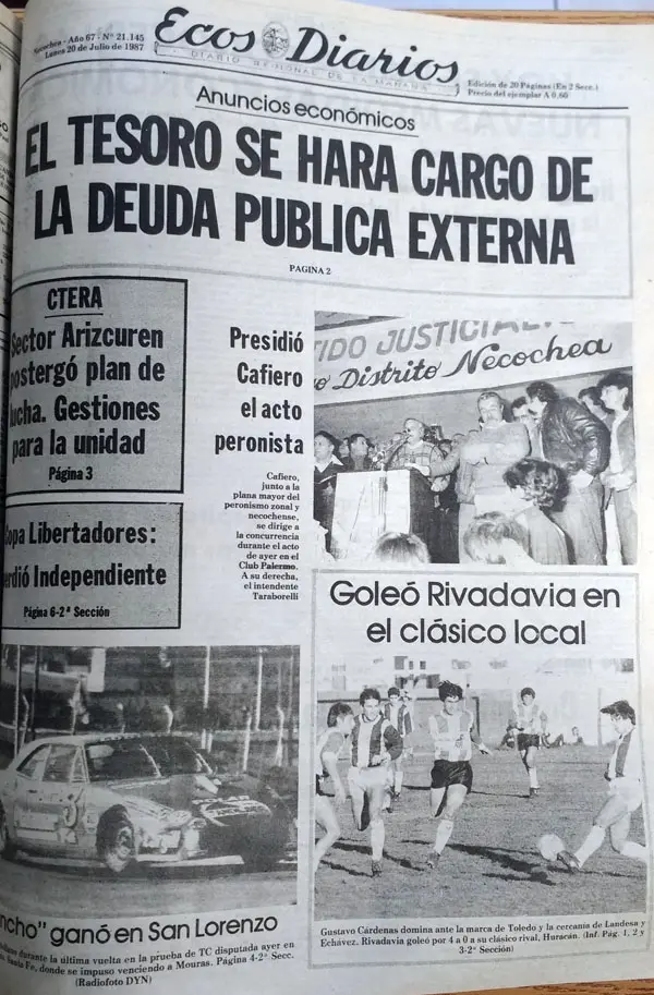 Lunes 20 de julio de 1987