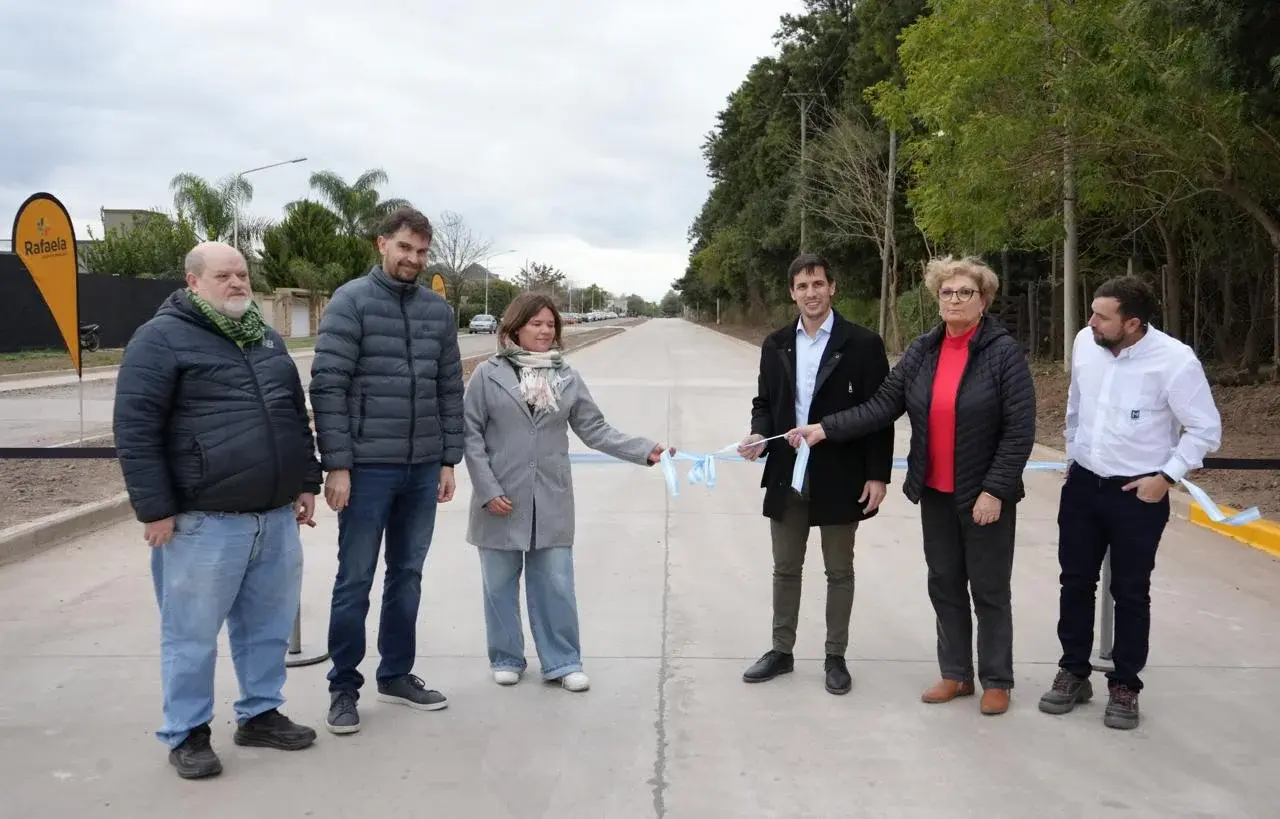 Rafaela inauguró la primera etapa de la pavimentación de bulevar Yrigoyen