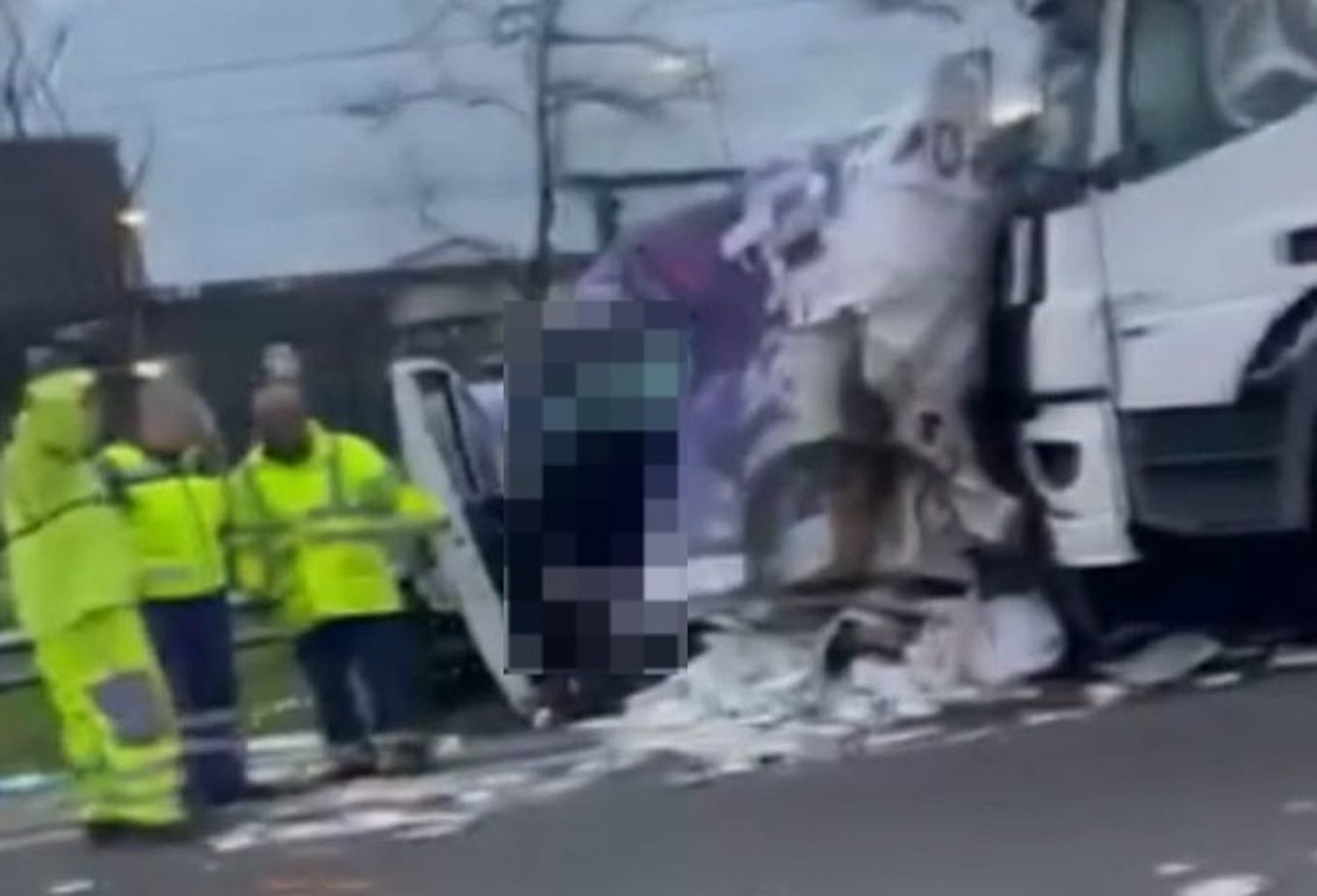 El choque se produjo a la altura de El Talar de Pacheco.