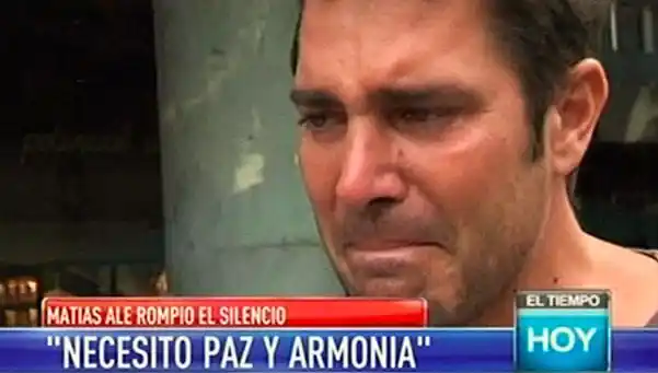 Matías Alé se quebró al aire en su reaparición mediática
