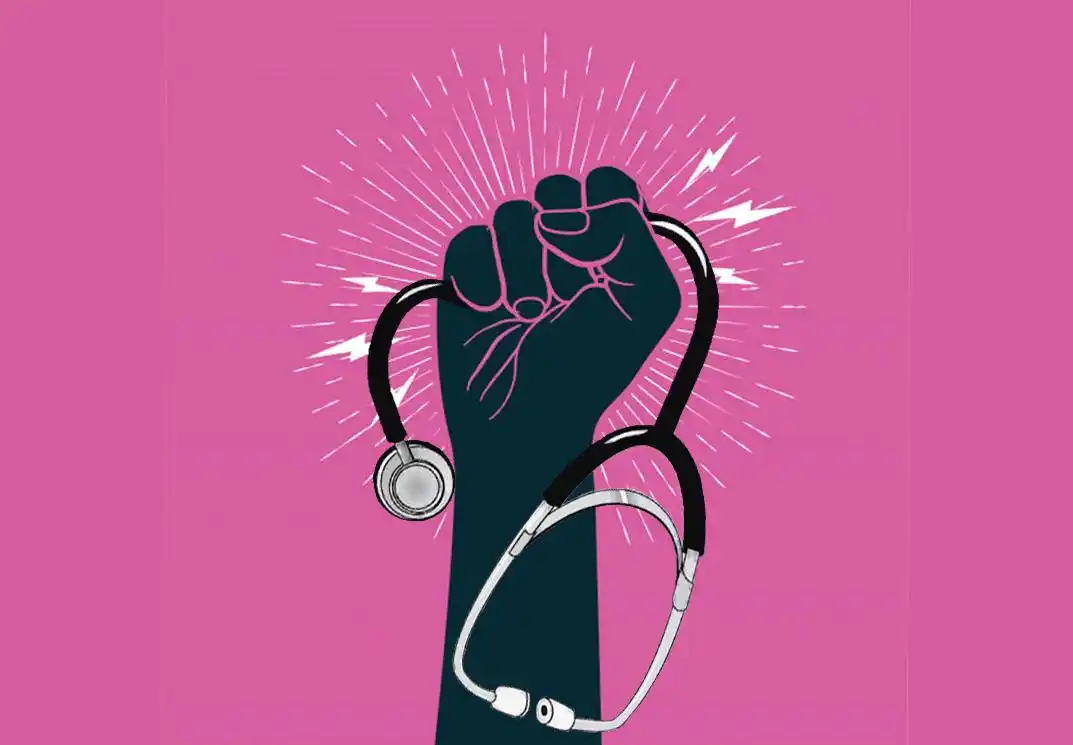 Protesta de alumnos de medicina ante la imposibilidad de realizar las prácticas presenciales