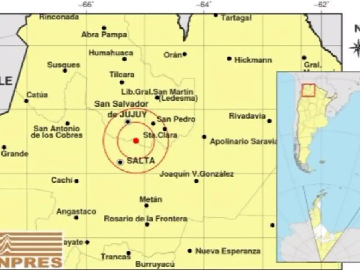 Se sintió fuerte un sismo de 4,7 grados en Salta y Jujuy