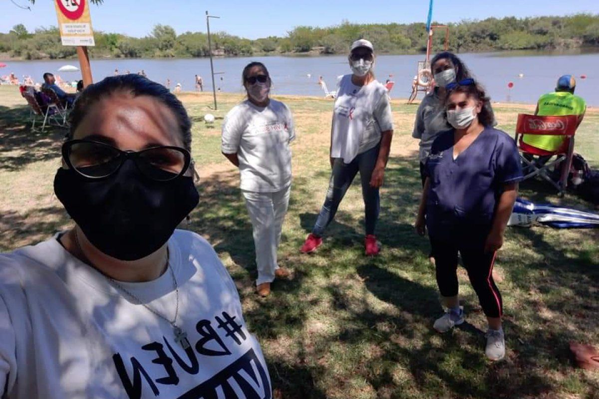 Realizaron controles de Covid-19 y VIH en Parque del Sol