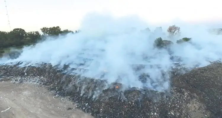#VerElAire: Los videos del incendio en el basural
