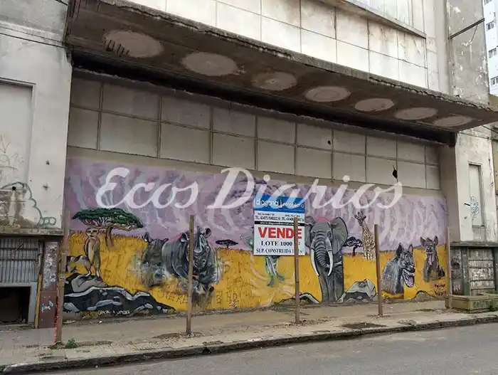 El frente de lo que fue el cine Gran Sud cada vez peor