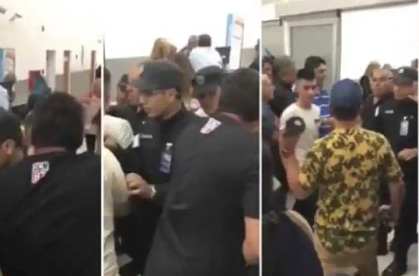 Padres de un grupo de quinceañeras se enfrentaron con los guardias de seguridad