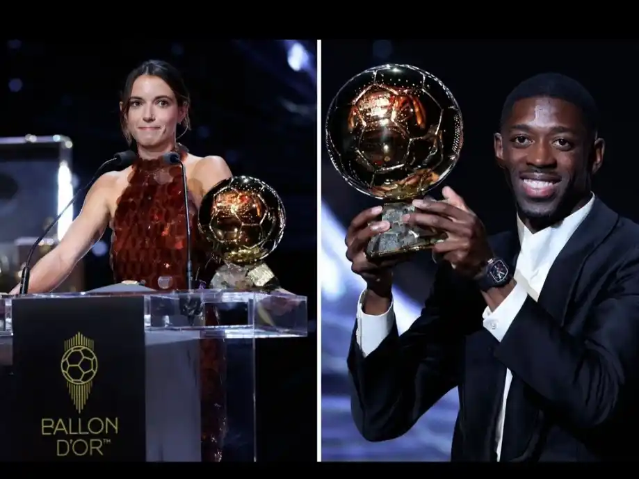 Aitana Bonmatí y Ousmane Dembelé, los garndes ganadores del 2025.