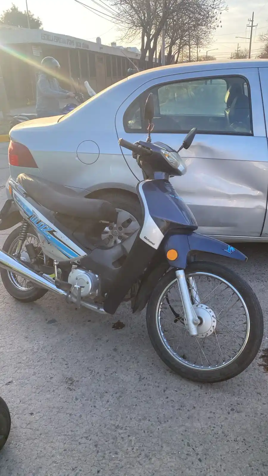 moto accidentada