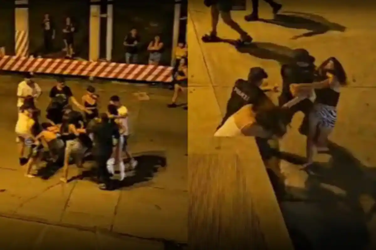 Se agarran del cabello, se golpean físicamente y lanzan insultos