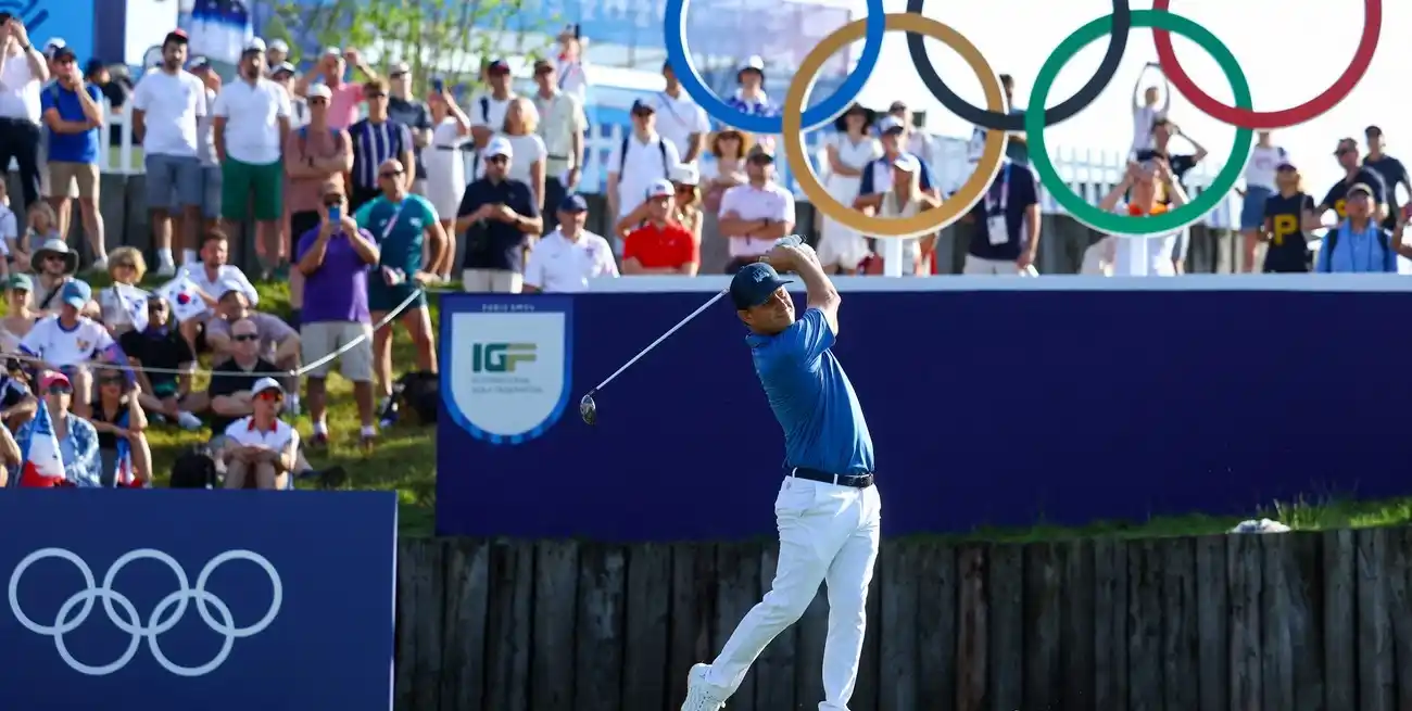 Emiliano Grillo en su debut de París 2024. Crédito: Matthew Childs/Reuters