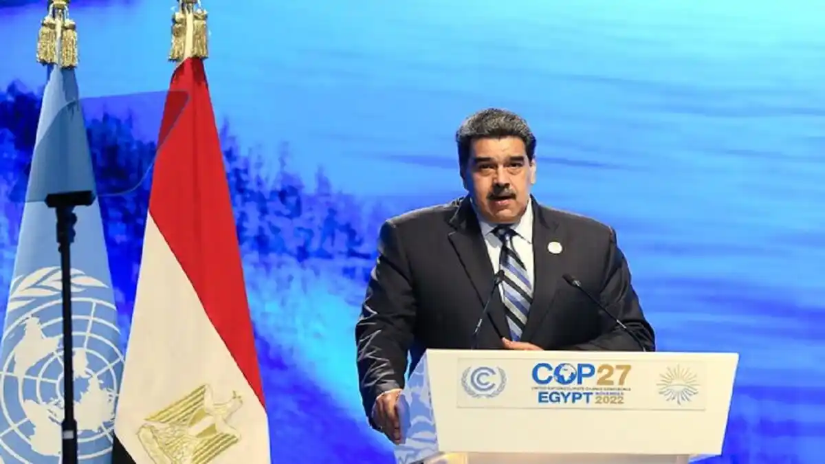 SE JACTA DE VELAR POR EL AMBIENTE y lo destruye con el Arco Minero: Maduro en la cumbre de Egipto