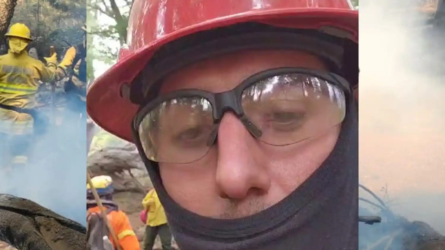 Luis Torrens es uno de los 120 bomberos voluntarios de la Provincia que están combatiendo el fuego en Neuquén.