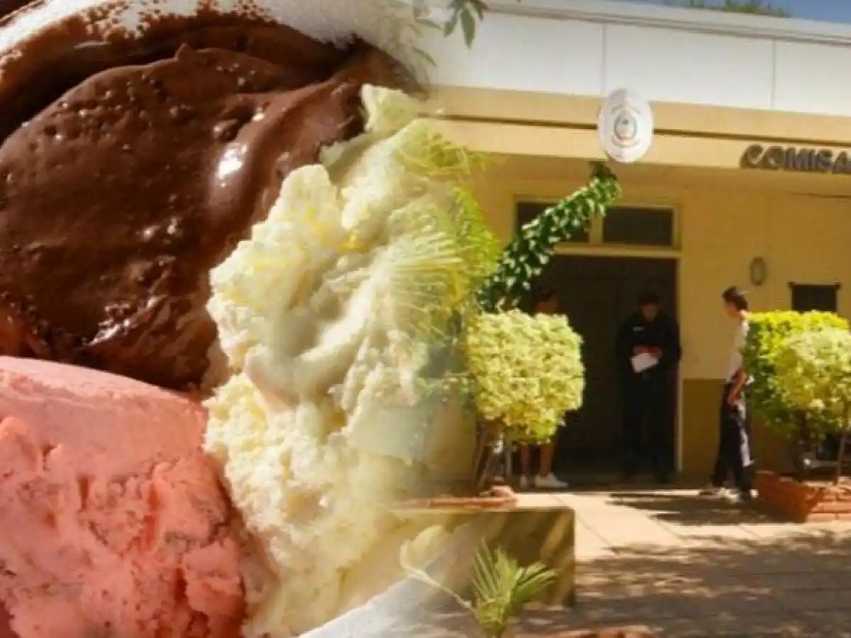 Un policía pidió por escrito que le regalen un kilo de helado por día en Corrientes