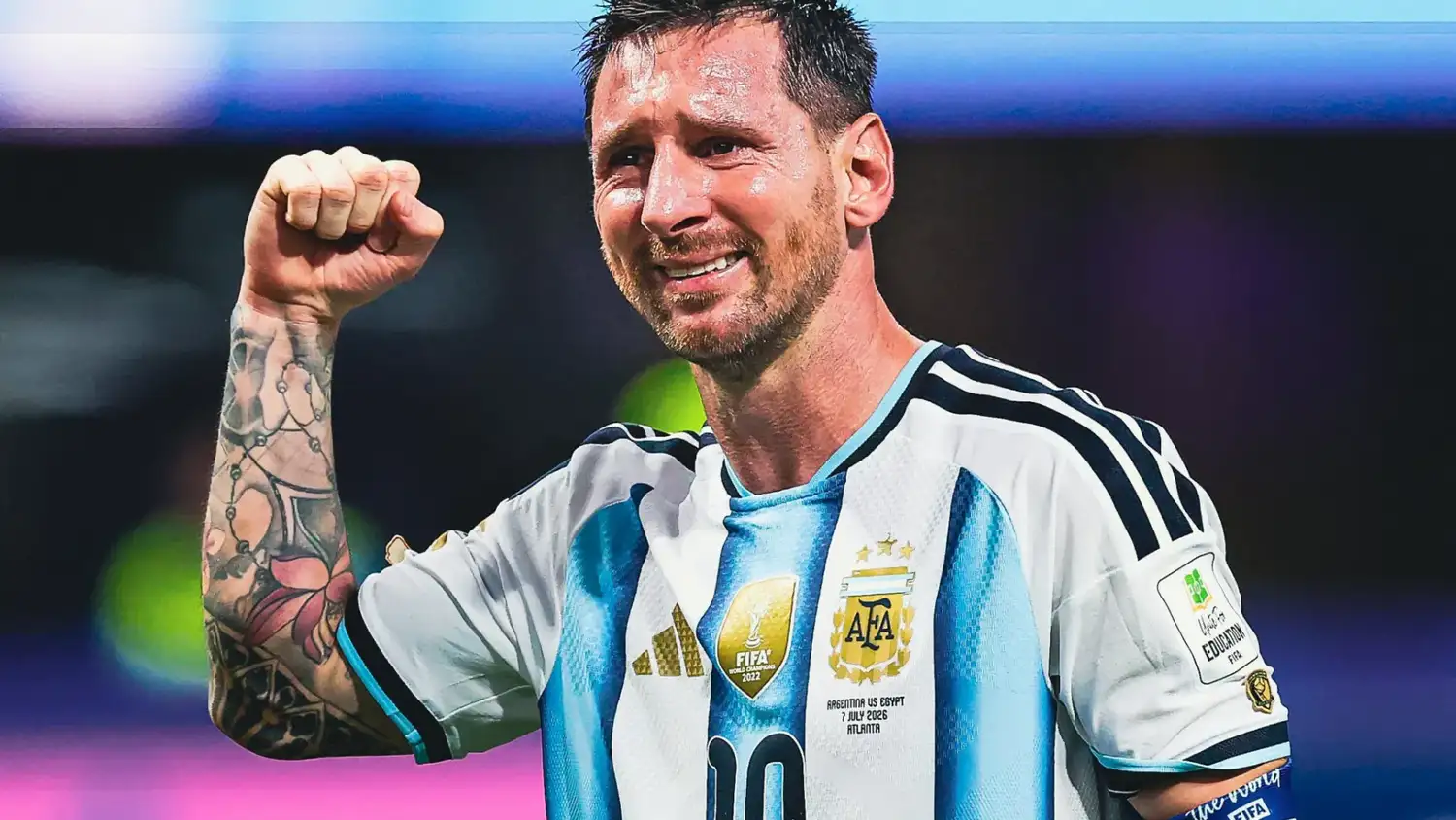 Un Messi a pura emoción.