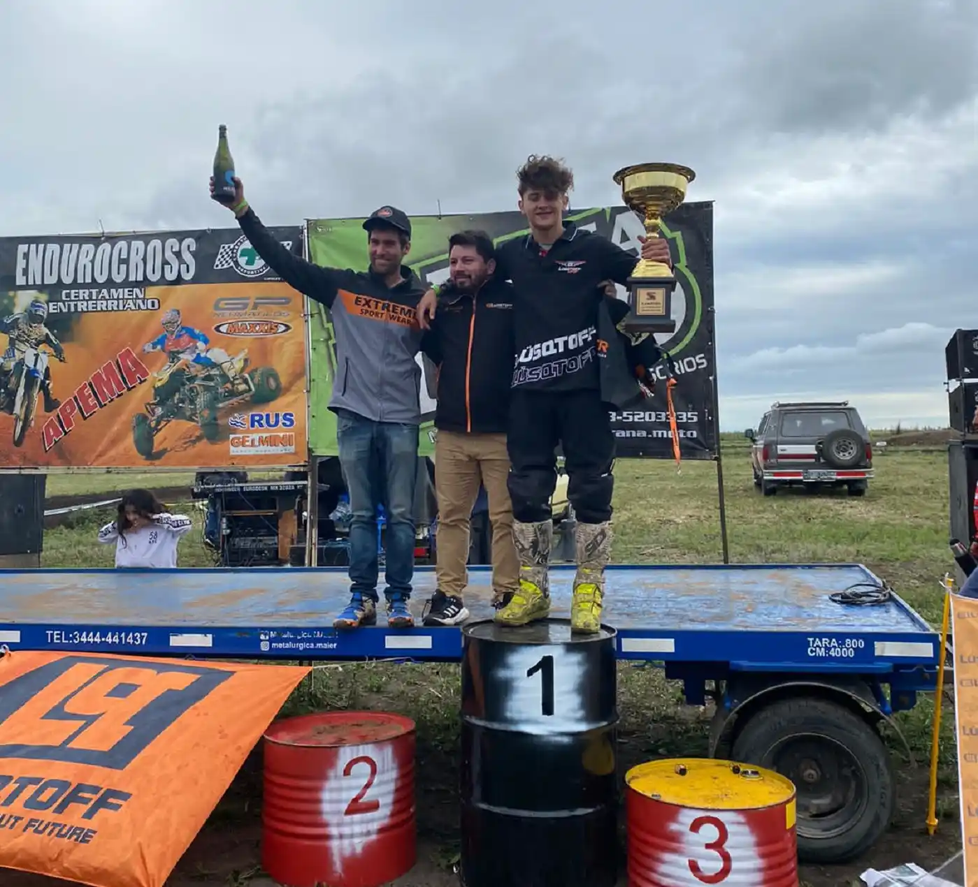 Casiano Barrios y Sebastián Iregui fueron campeones del EnduroCross Entrerriano