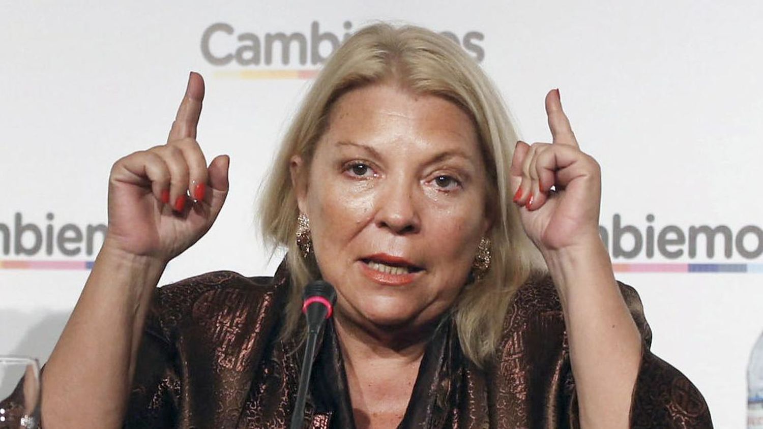 La líder de la Coalición Cívica, Elisa Carrió