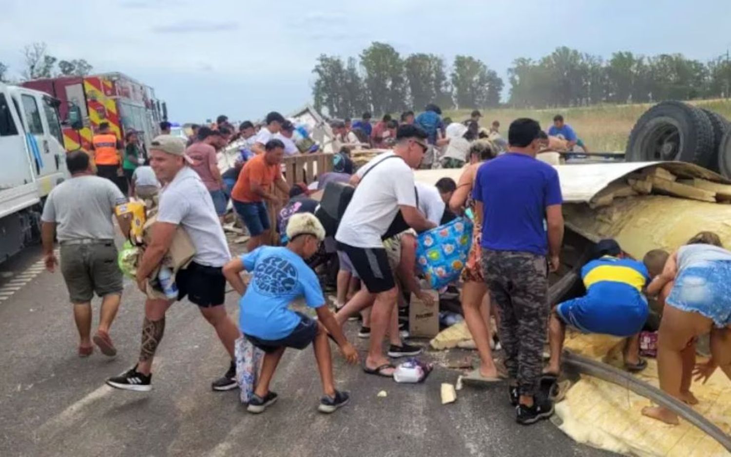 El episodio ocurrió en la ruta 8, cerca de Pergamino.