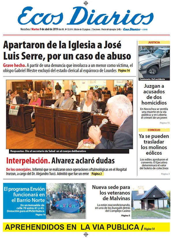 Tapa del 9 de abril de 2019