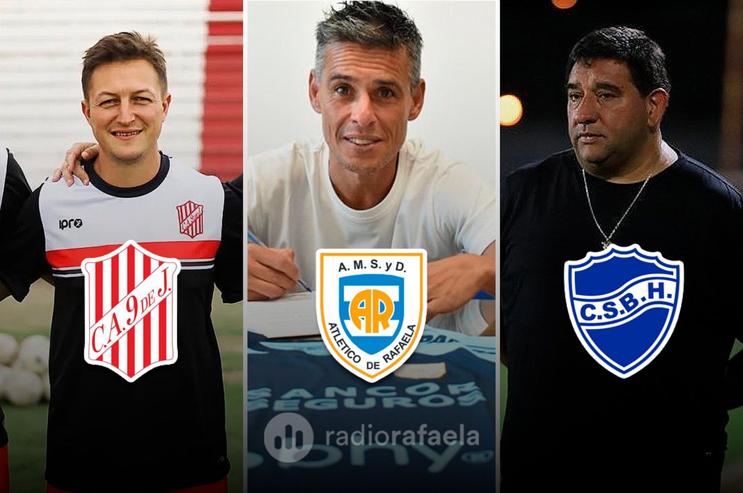 ¡Atentos hinchas!: se confirmaron los cruces de Atlético Rafaela, Sportivo Ben Hur y 9 de Julio