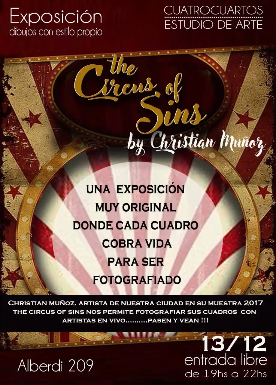 Arte en vivo: Presentarán The Circus of Sins