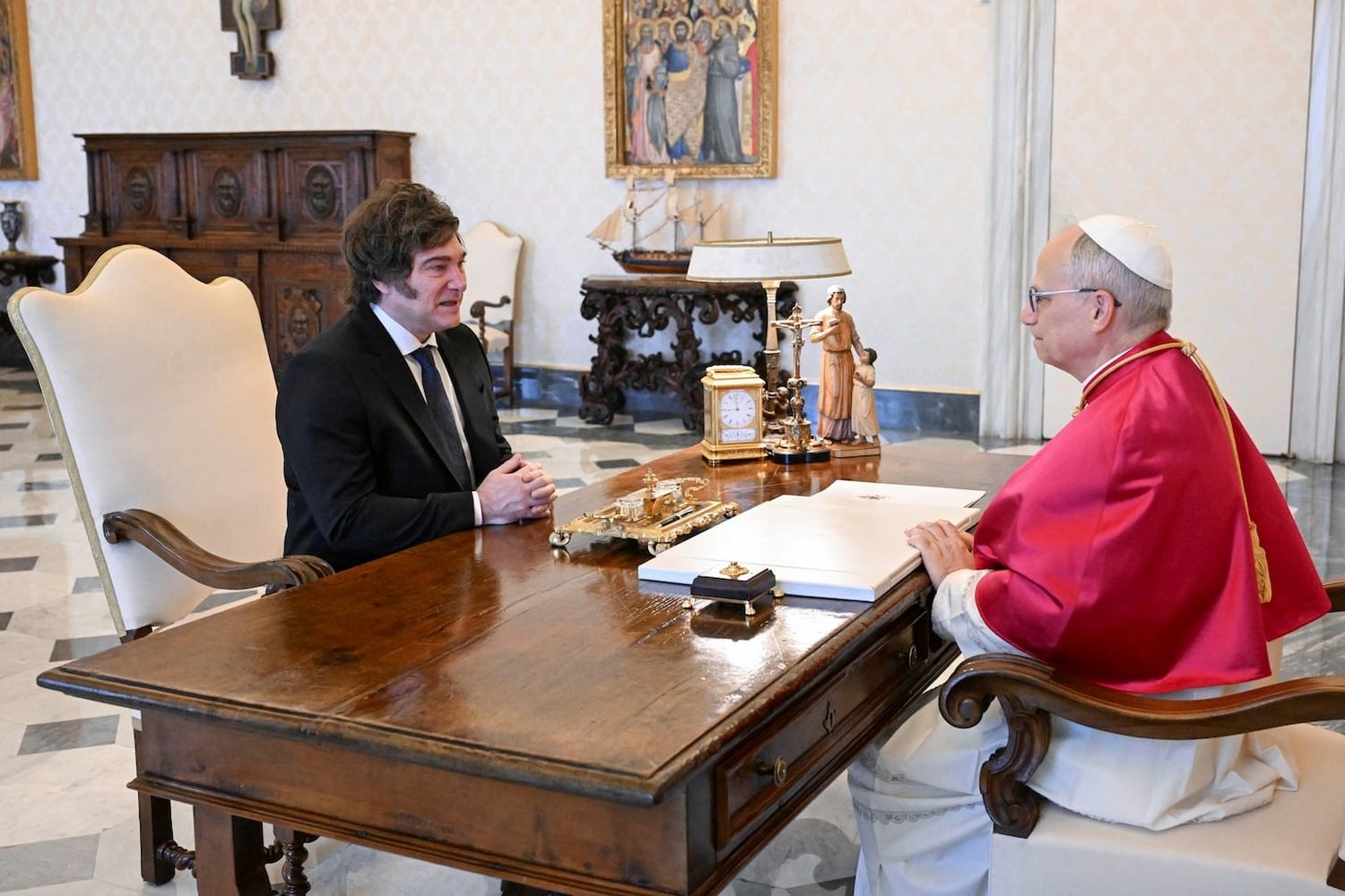Javier Milei se reunió con el Papa León XIV