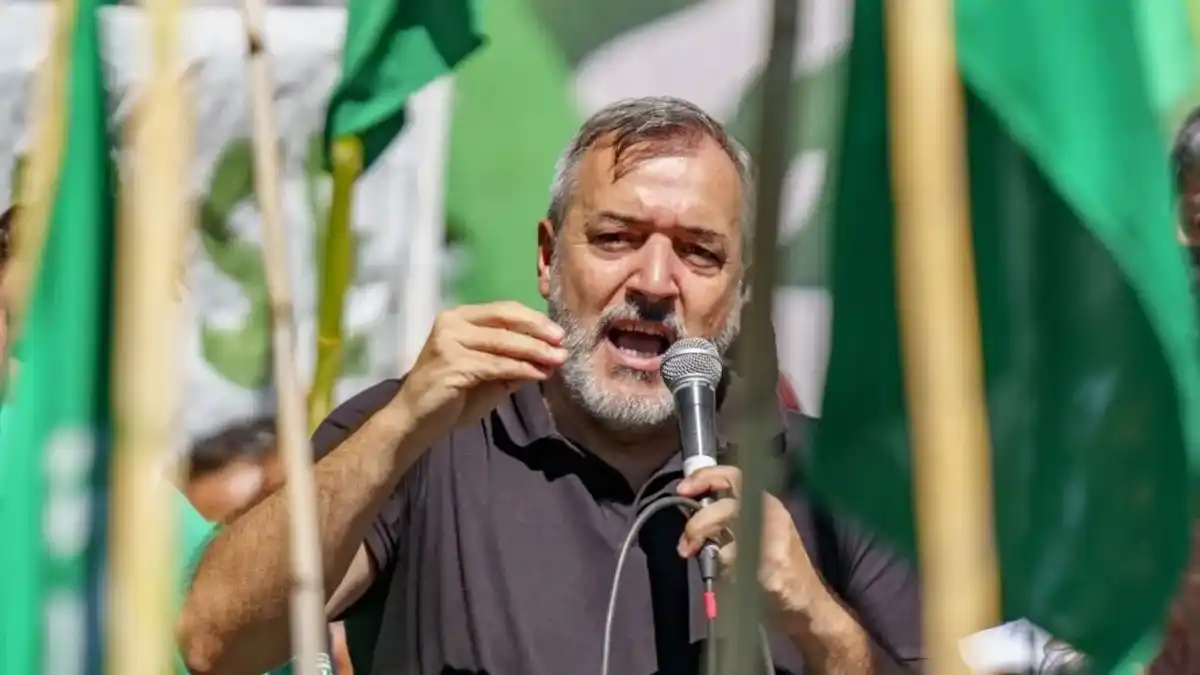 Rodolfo Aguiar, secretario general de la Asociación de Trabajadores del Estado (ATE).