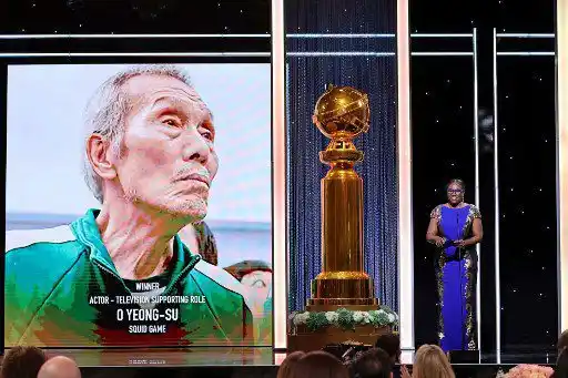 Este año la ceremonia de los Globos de Oro fue sin público ni nominados. Foto AFP