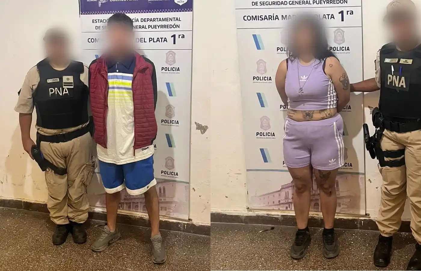 Los detenidos protagonizaron un violento incidente en pleno centro marplatense.