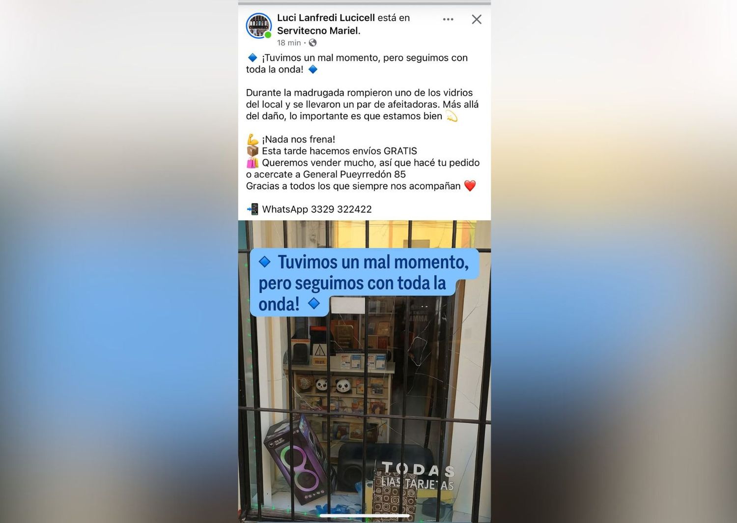 Robo en Lucicell