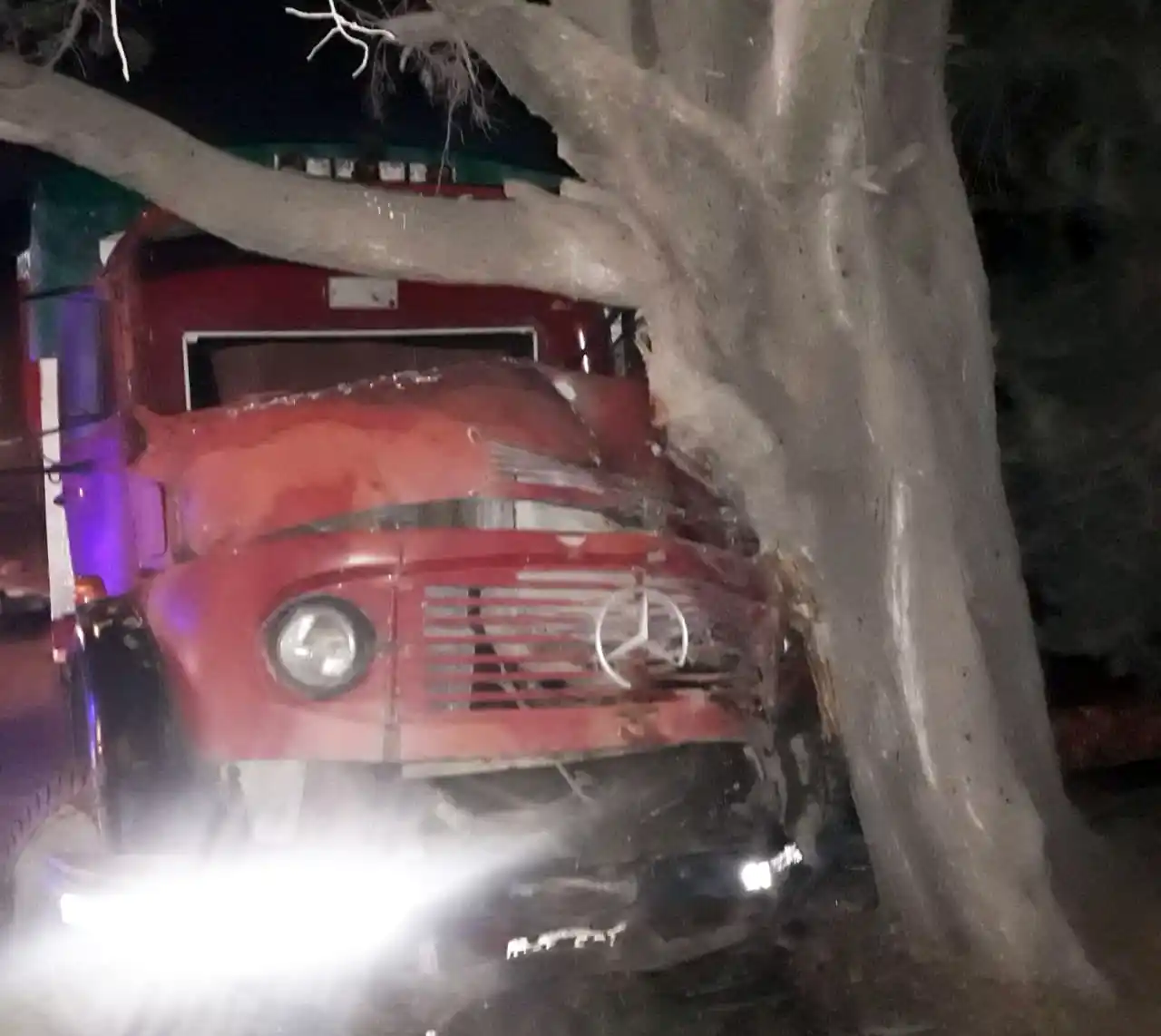 Camionero accidentado