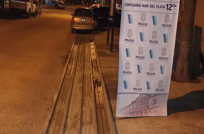 Robaron una chapa de 12 metros de largo, intentaron huir y fueron detenidos