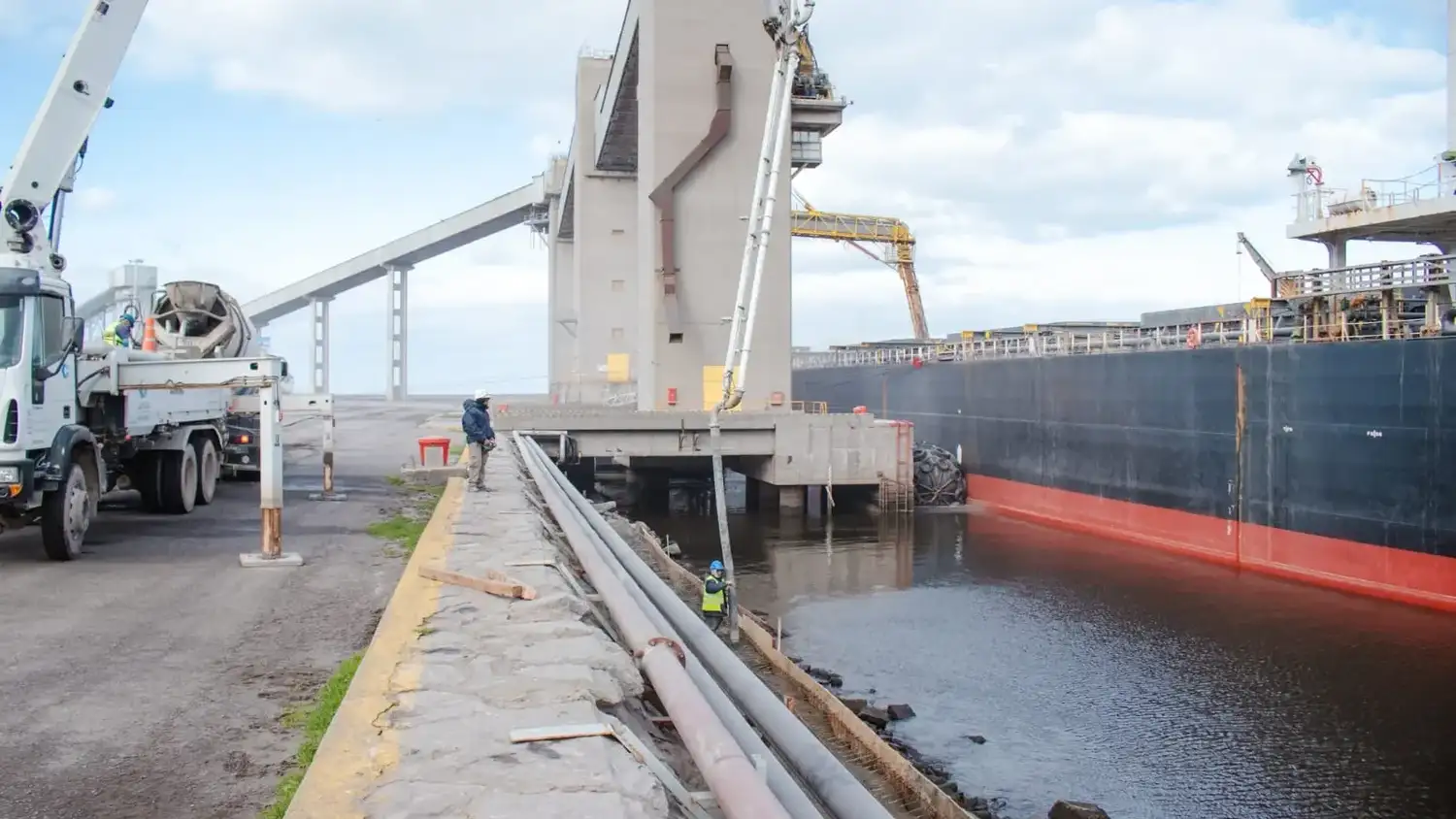 Obra en Puerto Quequén sitio 2