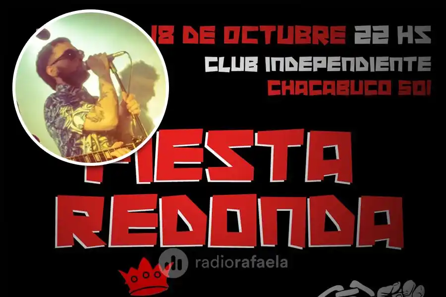 Llega la "Fiesta Redonda" a Rafaela de la mano de Dandy Dominó: "Hay muchos fánaticos de los Redondos""