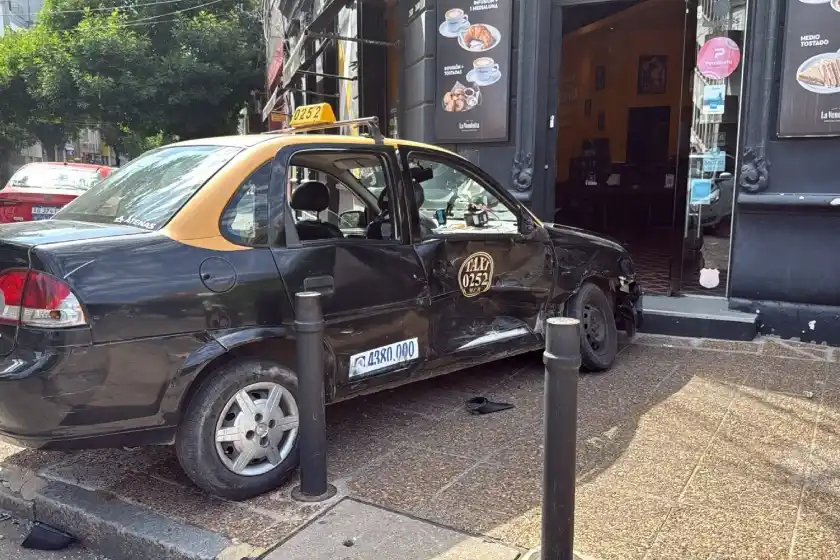 Choque en el centro.