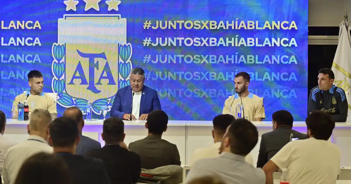 La Selección Argentina jugará un amistoso y lo recaudado será enviado a Bahía Blanca