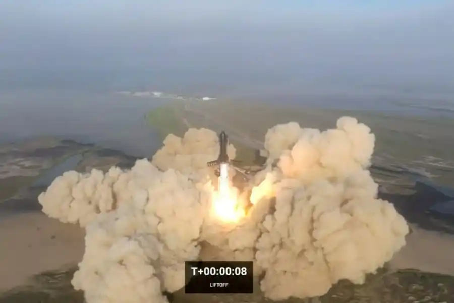 Despegue y explosión del Starship, el cohete más grande de la historia de SpaceX