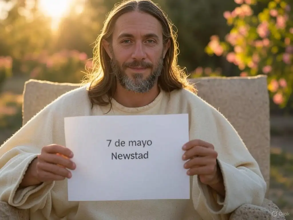 Santoral. Francisco, leyendo el Santoral del 7 de mayo.