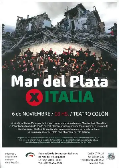 Artistas locales se unen para ayudar a Italia