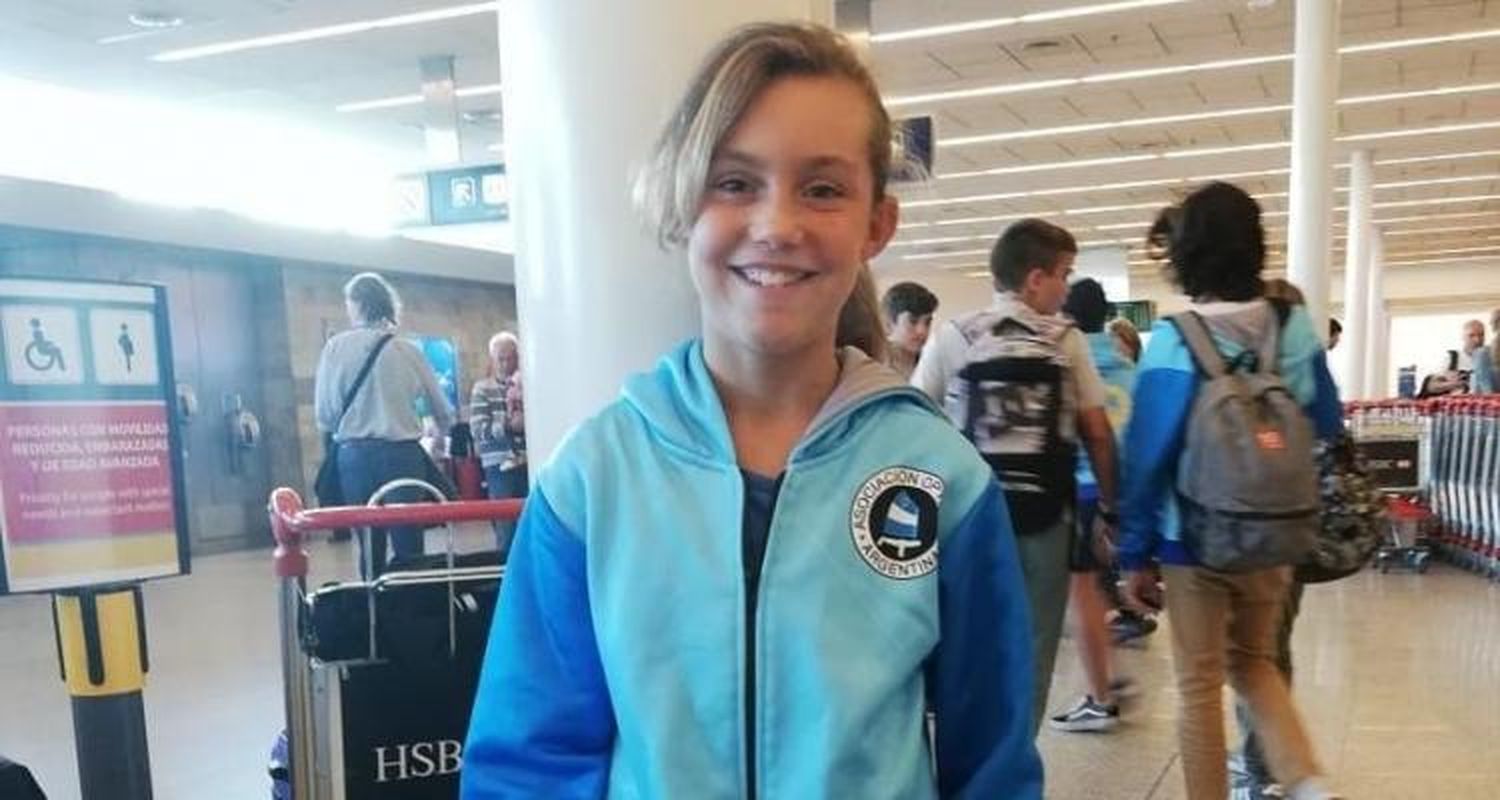 Delfina Kuttel viajó a Chile a competir en el Sudamericano de Optimist